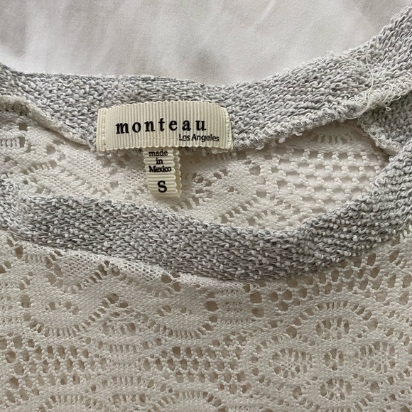 Grey and White lace sweater - Picture 3 of 6